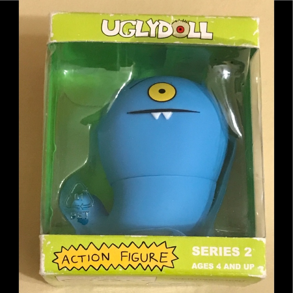 Uglydoll Action Figure Series 2 Uglyworm Collectible Toy In Box Blue One Eye